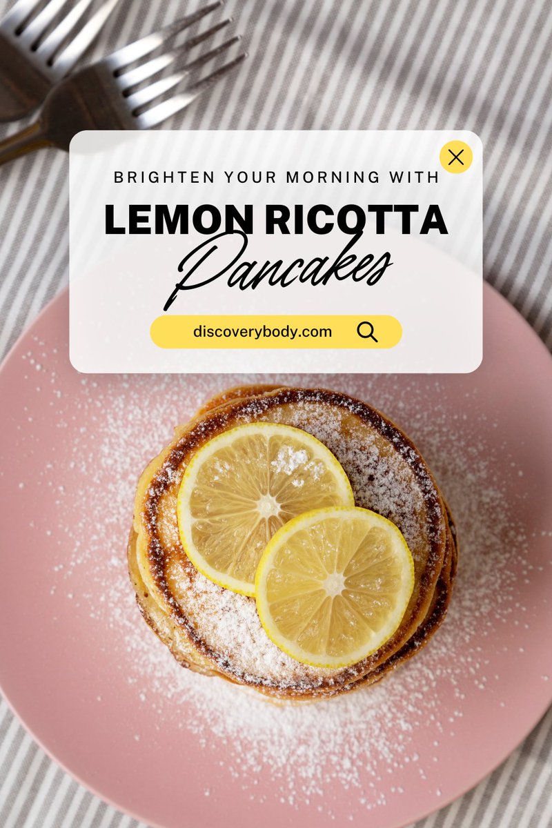 Want a fresh and tangy twist to your breakfast? Try our Lemon Ricotta Pancakes! These pancakes are fluffy, flavorful, and perfect for a delightful morning treat. 😋🍋 #BreakfastLovers #TangyTwist

Learn More: discoverybody.com/recipe/lemon-r…
