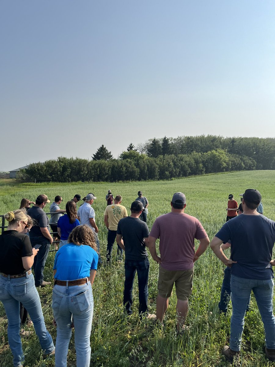 ColImpactCarbon's tweet photo. Last stop on our field tour is at @TimmCattle where we’re learning about their 2024 cover crops and grazing plans followed by a presentation from @SAWatersheds https://t.co/KVXD9nzEnP
