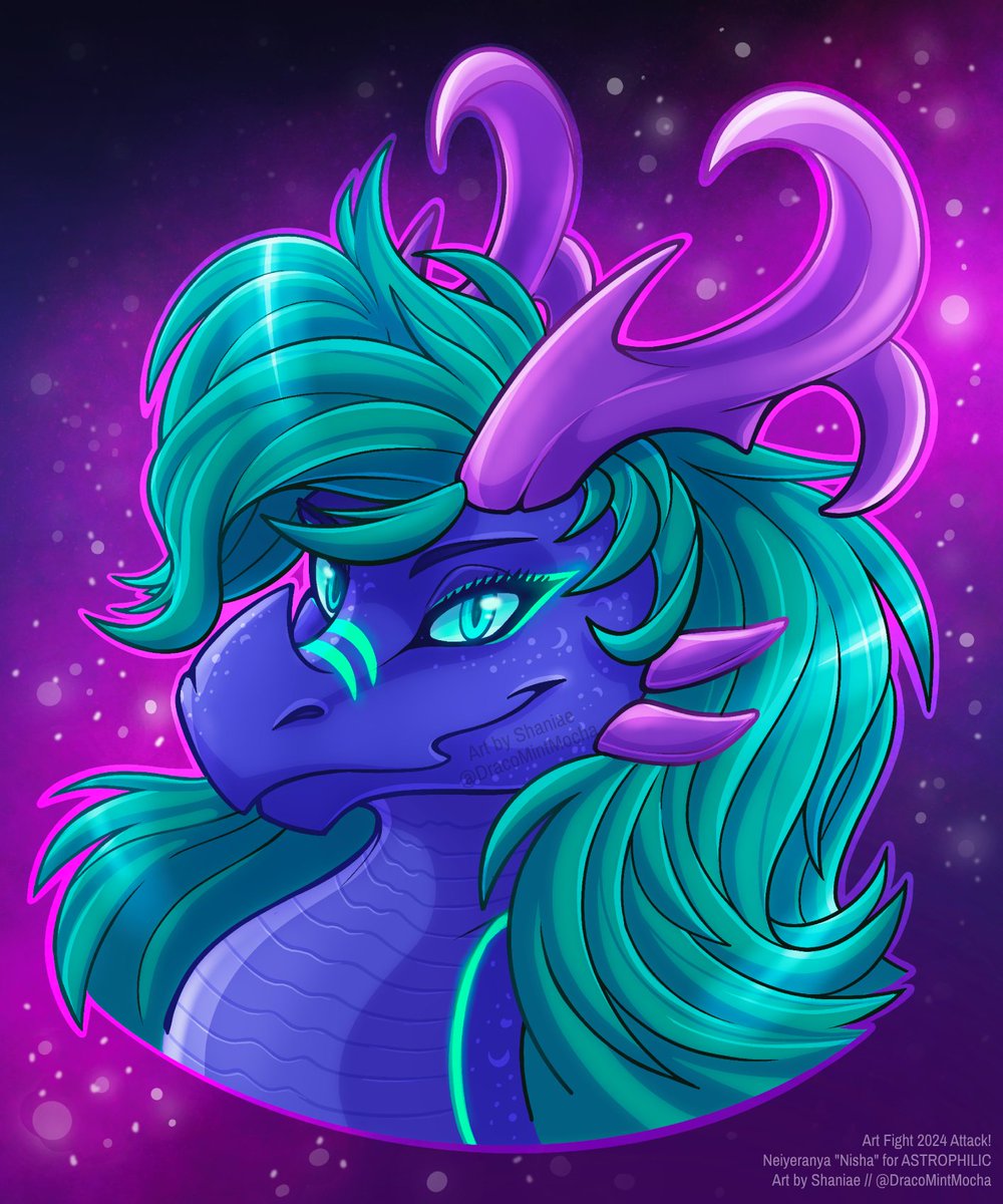 Finally finished a 2 year old #artfight sketch for <a href="/_ASTROPHILIC/">astrophilic.bsky.social 🔮</a>'s character Nisha, SHE'S SO PRETTY I LOVE HER