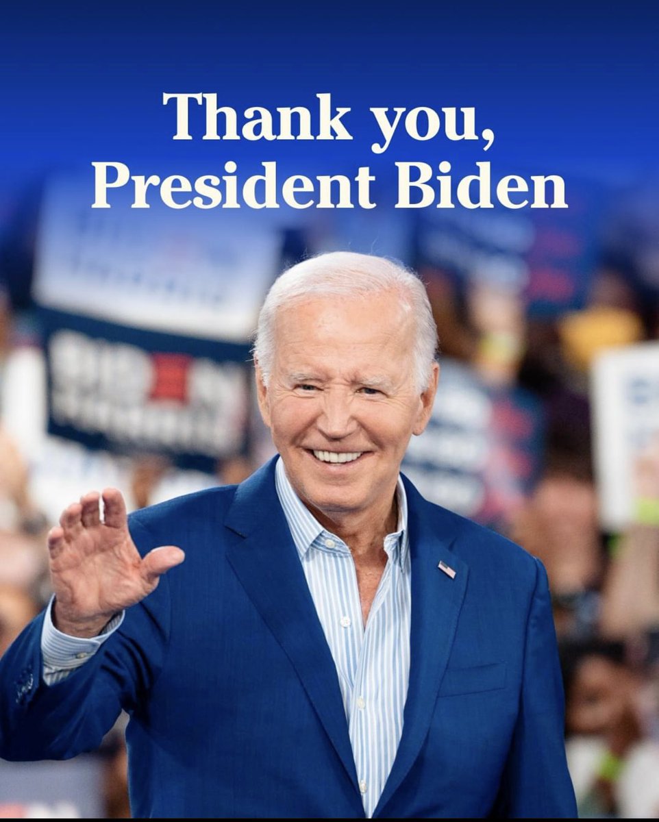 democratsva5's tweet image. “I revere this office, but I love my country more. It’s been the honor of my life to serve as your president.” @POTUS 💙🇺🇸💙 #ThanksJoe