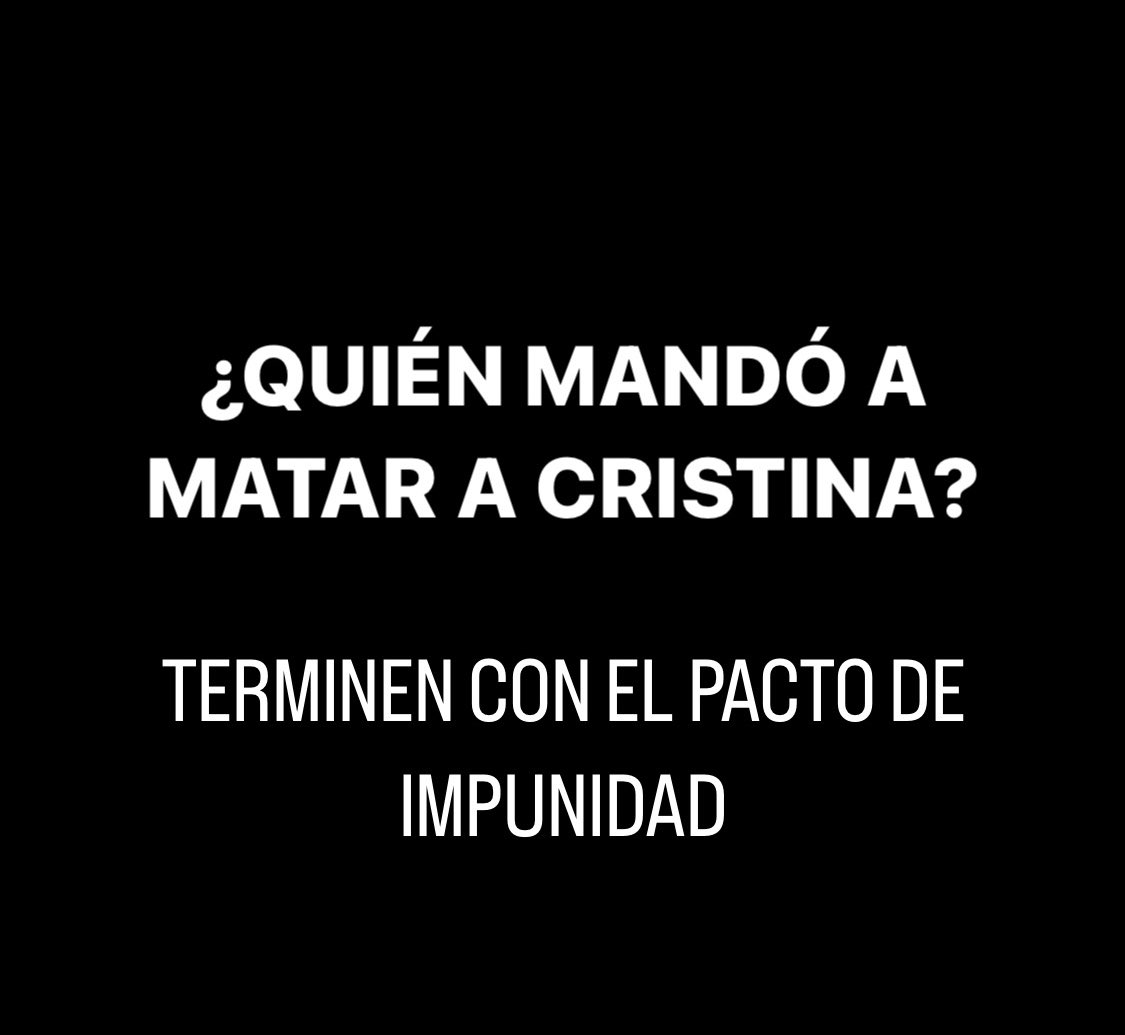 No lo vas a ver como titular de ninguno de los grandes medios de comunicación pero detrás del intento de asesinato a Cristina hay un gran pacto que garantiza la impunidad de quienes fueron los autores intelectuales de este grave hecho.