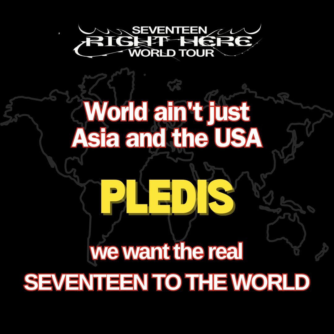 luvjunpi's tweet photo. WE WANT A REAL WORLD TOUR

#SEVENTEEN_ToTheWorld 
#WorldAintJustAsiaAndUsa https://t.co/T3uxPf0M8S