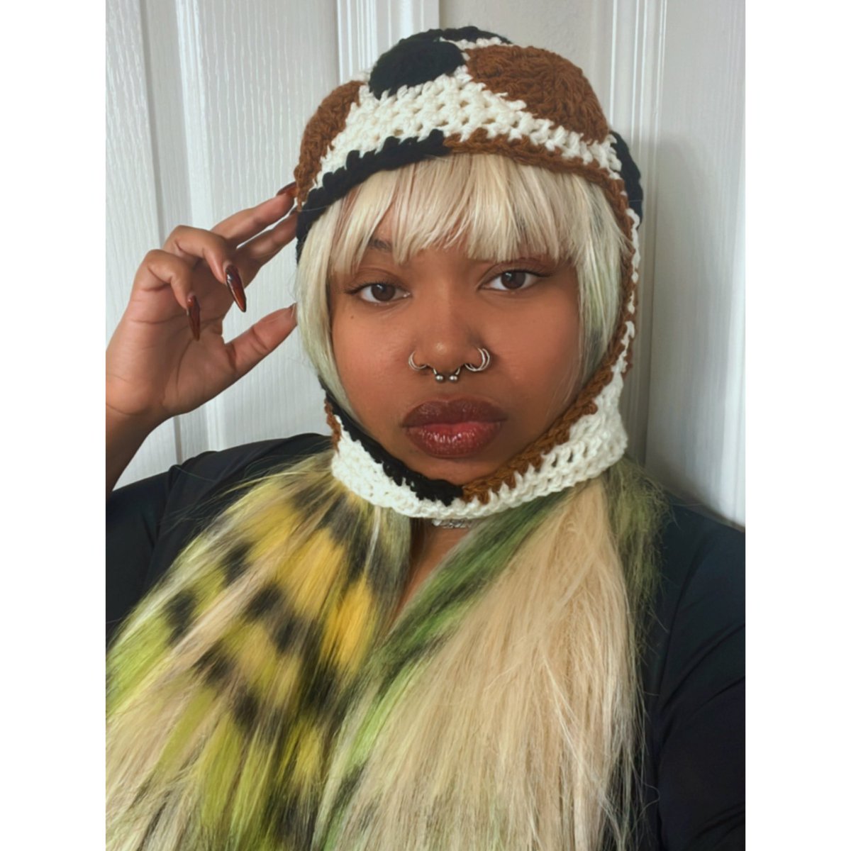 livelifetee_'s tweet image. mood 🎶 g’s dem - ms banks-
heart cow print balaclava 🖤🐄🤎 #heartprint #cowprint #balaclava #crochet #crochetbalaclava #cowprintbalaclava #cowprintskimask