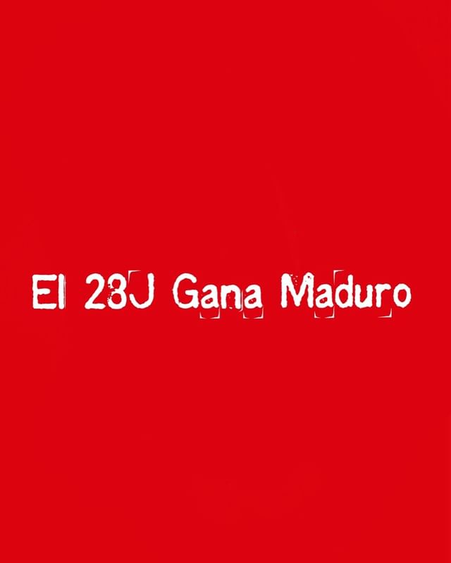 #El28JGanaMaduro Lo saben los gringos, los jipatos de la vetusta UE, la PUPU, raquel y todo aquel, Villegas y todo el que llega. Con Maduro gana la Patria, Bolívar, Chavez, el Pueblo y la verdad. <a href="/dcabellor/">Diosdado Cabello R</a> <a href="/PartidoPSUV/">PSUV</a> <a href="/ConElMazoDando/">Con el Mazo Dando</a>