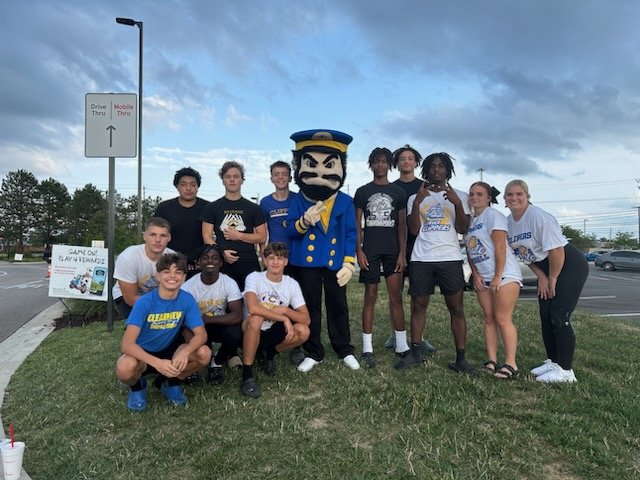 Clearview family stands together! Thank you to everyone who came out to support our football team &amp; cheerleaders and thank you to Chick-fil-A.