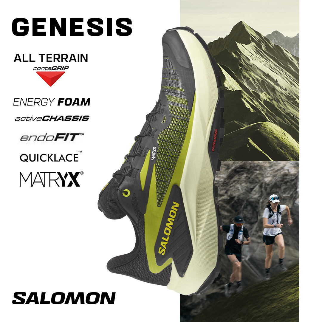 GsMALLjp's tweet photo. 新たなスタンダードとなる
トレイルランニングシューズ

耐久性に優れ、油断できない道でも正確な足運びを可能にし、険しい登りや、不安定な下りで実力を発揮する
SALOMON・Genesis
ダイナミックなサポートをもたらすシャーシと確かなグリップを装備した��安心できる一足です

https://t.co/Zd7q4sRyse https://t.co/TMfCmMlgXd