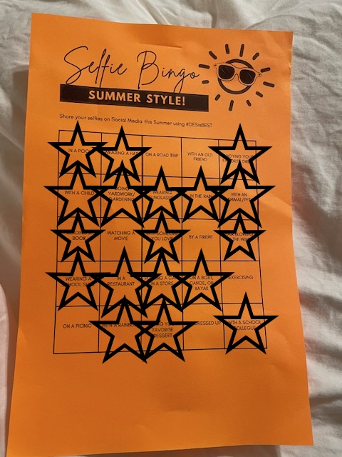 Maddie and Charlie drew pictures for me tonight! Another Bingo check! ✅With a rainbow! #DESisBEST #summerbingo