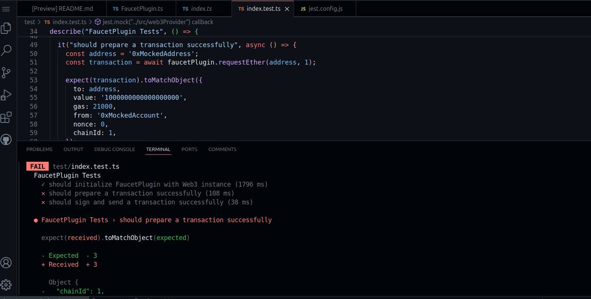 evelynnmimijae's tweet image. Day 7⃣5⃣ of #100DaysOfCode #100DaysofCodeLW3

web3js Faucet Plugin
1. at Resolver._throwModNotFoundError = resolved ✅
2. send and signTransaction errors

S/o to @LearnWeb3IO for help today 🙏🏾

github.com/evelynnmimijae…