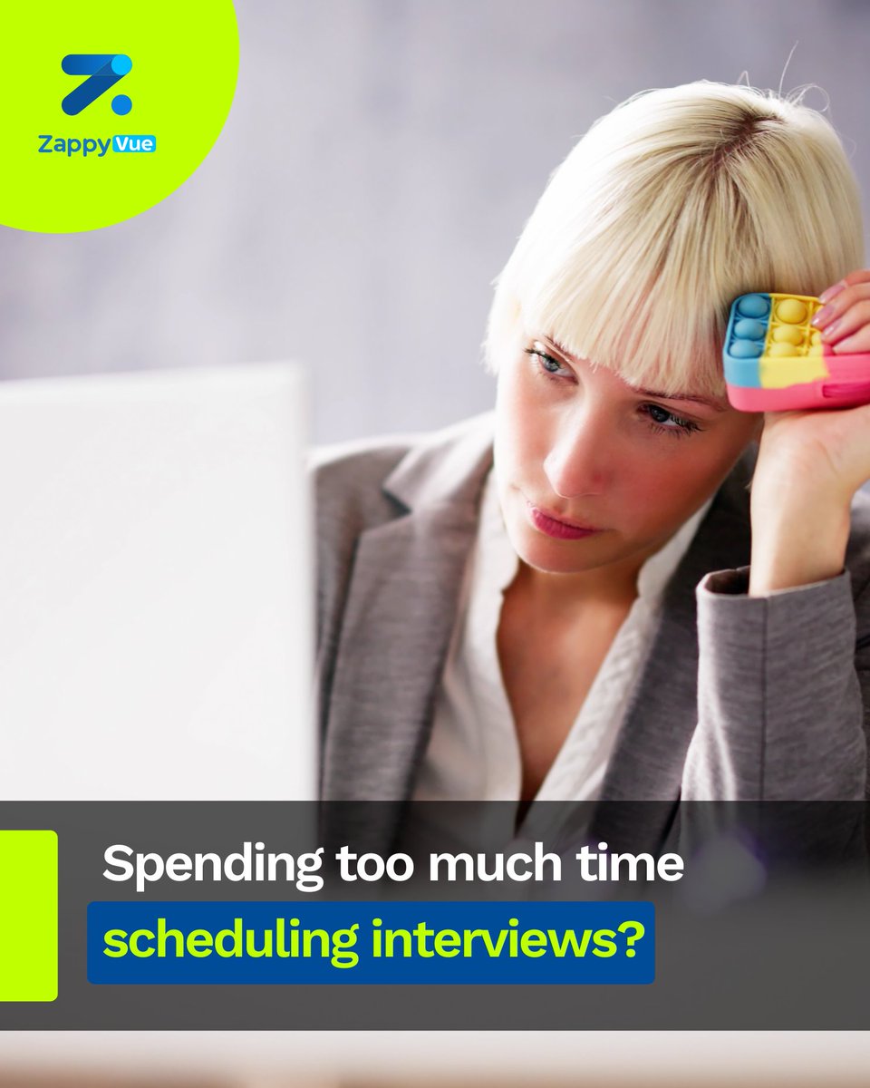 zappyhireglobal's tweet image. Your focus should be on providing the best candidate experience and hiring top talent, NOT on scheduling interviews! Here&apos;s what you need to do-

Sign up for ZappyVue&apos;s Automated Video Interviews!
👉bit.ly/4f8r1vW
#automatedvideointerview #videointerviewingtool