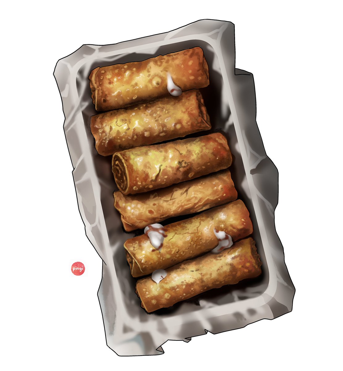 C'mon, you can take one

#foodillustration #Illustration #Lumpia