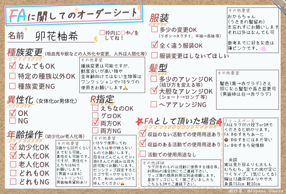 yzk_unhn's tweet photo. 皆様こんゆず〜🍊
主にゲームしてるえいえんの13歳VTuber！
少しでも気になったら遊びに来てね～🐇💕
YouTube:https://t.co/lYjuvShukk 

総合:#ゆず風味おから
🎨:#ゆずきちあーと
🔪:#ゆずきにはまだ早い
🔞:#ゆずきち発情期
ファンマ:🐇🍊
詳細◎https://t.co/64HtB8e52U 
(↑他の衣装資料もこちら) https://t.co/qk83vhoMCE