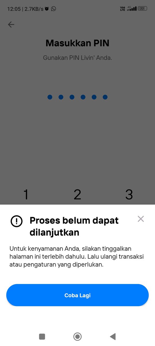 lngrhm's tweet photo. admin aplikasi livin' by mandiri saya tidak bisa digunakan untuk transaksi dan top up. selalu ada notifikasi seperti ini padahal saya tidak pernah mengubah pengaturan apapun, termasuk waktu dan tanggal. mohon bantuannya @bankmandiri @mandiricare https://t.co/COK9LxCCYQ