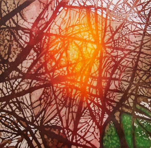 The Rising Sun' by contemporary British artist Nicola Troll #WomensArt