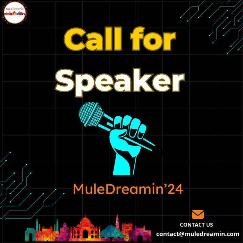 🎤 Call for Speakers 🎤

#MuleDreamin24 💥 Call for Speakers is now Open 💥 

🎉 If you would want to share your insightful opinions on the <a href="/salesforce/">Salesforce</a> API's, Data Cloud, CRM, Slack Salesforce, <a href="/MuleSoft/">MuleSoft</a> AI +CRM &amp; Many more topics.

 👉🏻Call for speakers: bit.ly/md24speakers