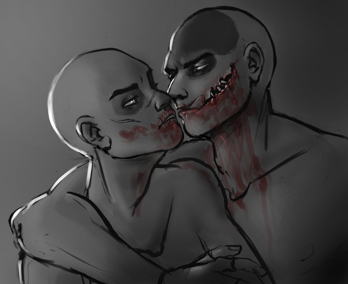 niftybiiscuit's tweet photo. been wanting to draw a scene from a fic i wrote for a while 😊🩸
(flagged for blood)

#madmax #furyroad https://t.co/v0Eu5IG3A9
