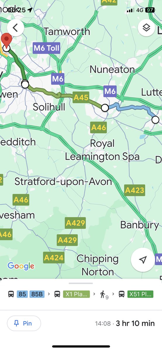 northridgejames's tweet photo. Off on the buses visiting the West Midlands conurbation.
I’ll be taking the following buses:
#skylink Derby > Leicester
#X84 Leicester > Rugby
85 Rugby > Coventry
#X1 Coventry > B’ham
#X51 B’ham > Walsall
36A Walsall > Lichfield
#X12 Lichfield > Burton
#X38 Burton > Derby https://t.co/MGJYwYkkm2