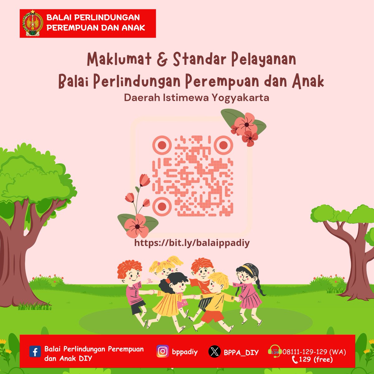 BPPA_DIY's tweet photo. Untuk sahabat perempuan dan anak yang pernah atau ingin mengakases layayan di Balai Perlindungan Perempuan dan Anak DIY, kami bagikan informasi Standar Pelayanan dan Maklumat Pelayanan yang bisa sahabat akses melalui link barcode di postingan ini ✨ https://t.co/us2KREmQHF