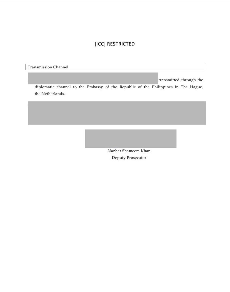 ICC UPDATE: 
The following former and active PNP officials are now considered as suspects in the ICC case against Duterte:
1. Bato dela Rosa;
2. Oscar Albayalde;
3. Romeo Caramat Jr.;
4. Edilberto Leonardo; and
5. Eleazar Mata

(See ICC order below)