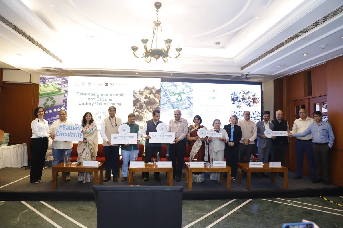 ICRIER's tweet image. ICRIER is proud to be part of the #Battery360 Alliance in collaboration with @WRIIndia, @UNEP, @theGEF, @ADB_HQ, and @IISD_news  aiming to promote a #circulareconomy for #lithiumion batteries in #India.