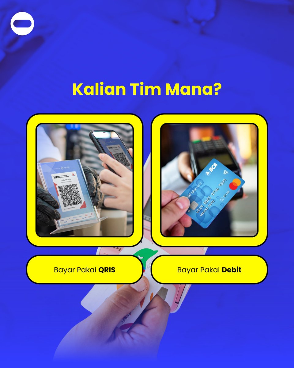 dooeit's tweet photo. Kalian tim mana nih pakai debit atau bayar pakai QRIS aja atau bahkan pakai cash? Coba kasih tau Mindoo ya!

#qris #debit #uang #cash #zonauang #zonajajan https://t.co/2APHLWCLZc