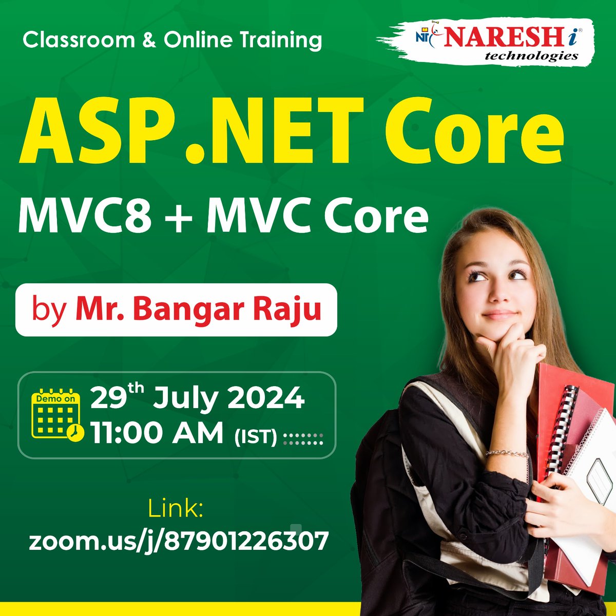 nareshitech's tweet image. ✍️Enroll Now: bit.ly/3WlGEaU
👉Attend Free Demo On Asp .Net MVC 8 + MVC Core by Mr. Bangar Raju
📅Demo On: 29th July @ 11:00 AM (IST)

#Aspdotnet #mvccore #mvc5 #programming #Csharpedotnet #dotnet #webservices #learning #onlinetraining #education #software