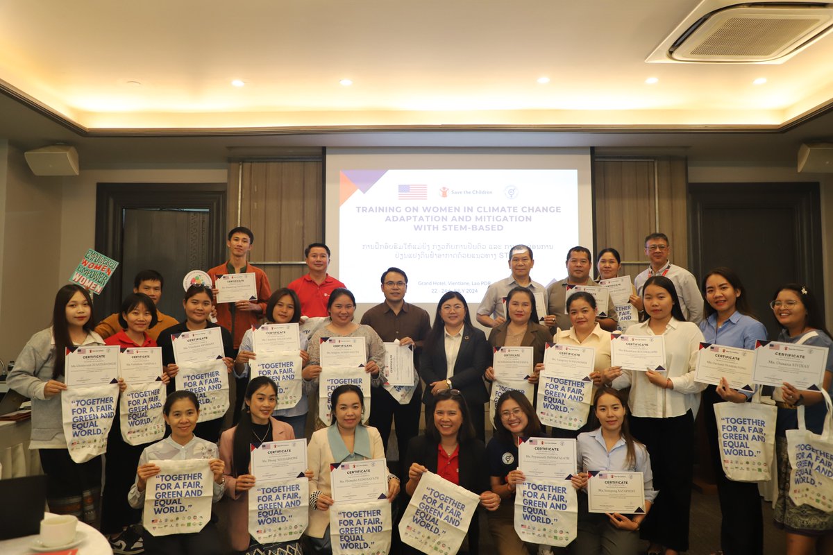 We proudly support Lao women in STEM to become climate champions by identifying women-led CSOs for a coalition and providing capacity strengthening, technical assistance, and financial support for network development.
bit.ly/4cT40eN
#WomenInSTEM #SustainableDevelopment