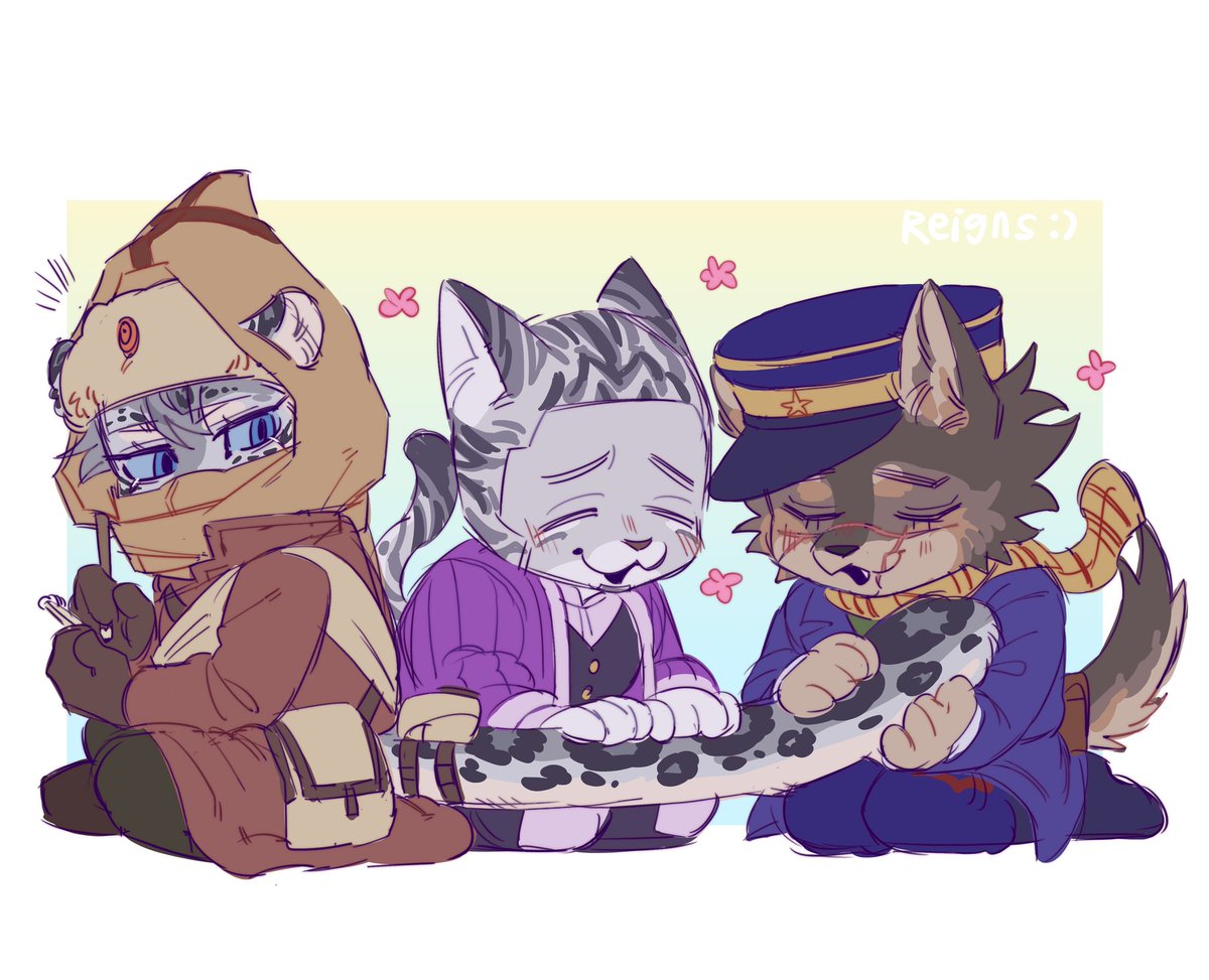reignspow_'s tweet image. Fluffers ✨️

#goldenkamuy #goldenkamuyfanart