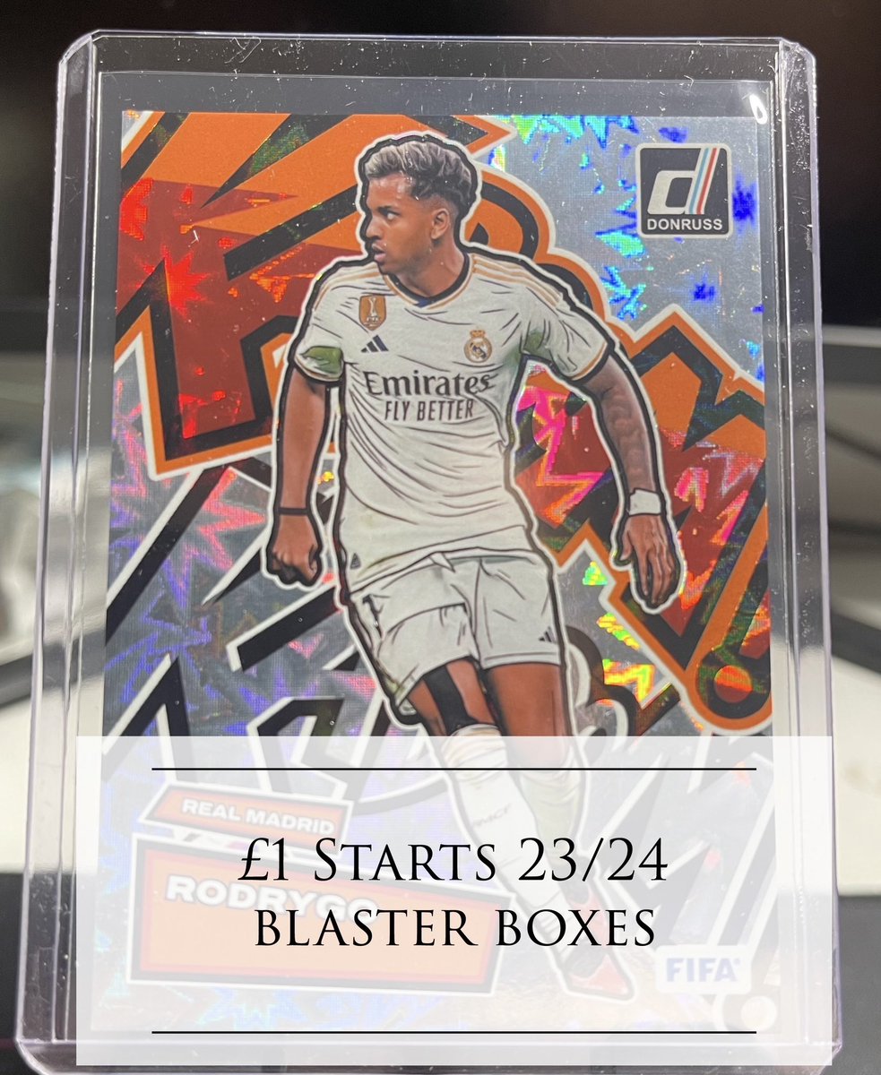 CollectorNi_'s tweet photo. In 5 hours I will be going live on @Whatnot with some Donruss 23/24 blaster boxes. We will be running £1 starts so I hope to see lots of new faces. https://t.co/27VUK2ja3X

If you want a free £10 sign up here https://t.co/JAa34UOII5 https://t.co/1lzJyNPhHM
