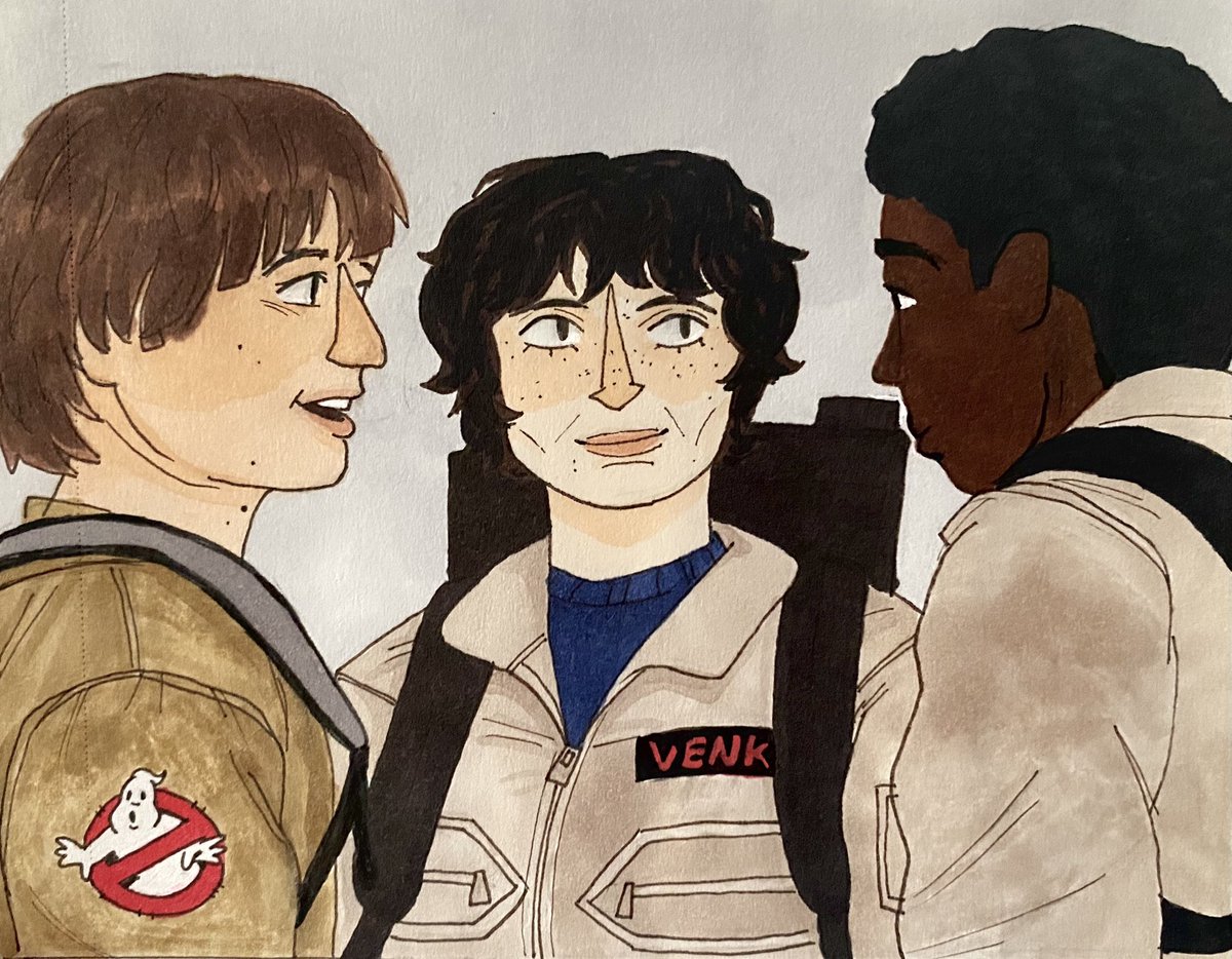 2022 and 2023 🤓 i need to draw them as ghostbusters again… #StrangerThings
