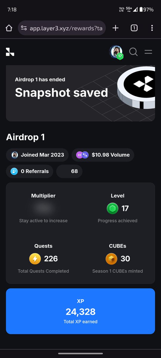 GeraltXDefi's tweet photo. @Layer3FDN Still not eligible for Airdrop
Seriously you guys making fool of us who are early users before cubes introduced
Plz review the allocation 
Something is wrong with checker
Just because few milkers hyperactive because of Airdrop they're superior than early believers ??
#L3scam https://t.co/PjJJvJdsKS