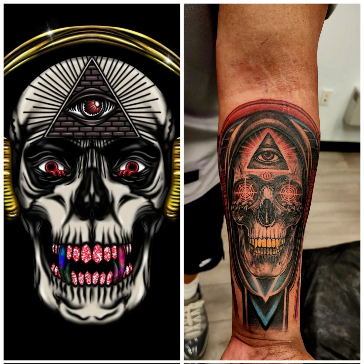 LuciferCrypt's tweet photo. Still absolutely humbled by @Just_Almeida getting this insane piece tattooed on him.
Dudes a smart mfer & a legend 🫡💥
If you ain’t in @TheCrypt_Nfts you a damn fool 🤪 #CryptLegends https://t.co/Pd7LIVyLDz