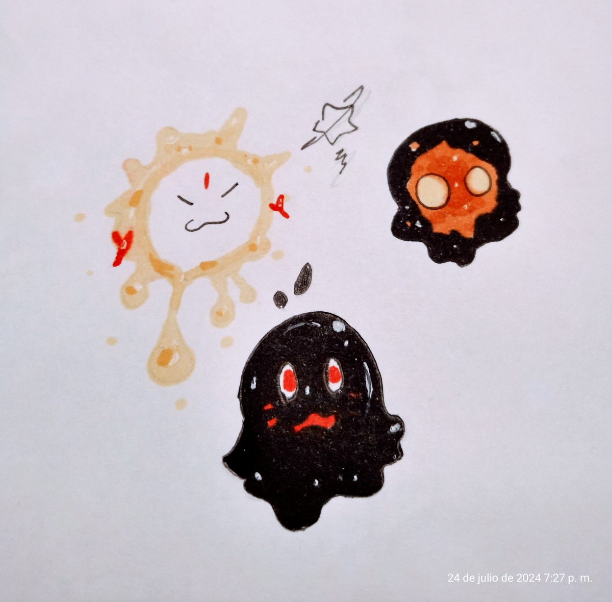 Ryusagi_X's tweet photo. More!.
#slime #slimecreature #monster #monsterdesign #artmoots #hi #sup #creaturedesign #art #doodles #blackslime #cutemonster #cuteslime #friends #slimepals https://t.co/5MrdiwIdSS