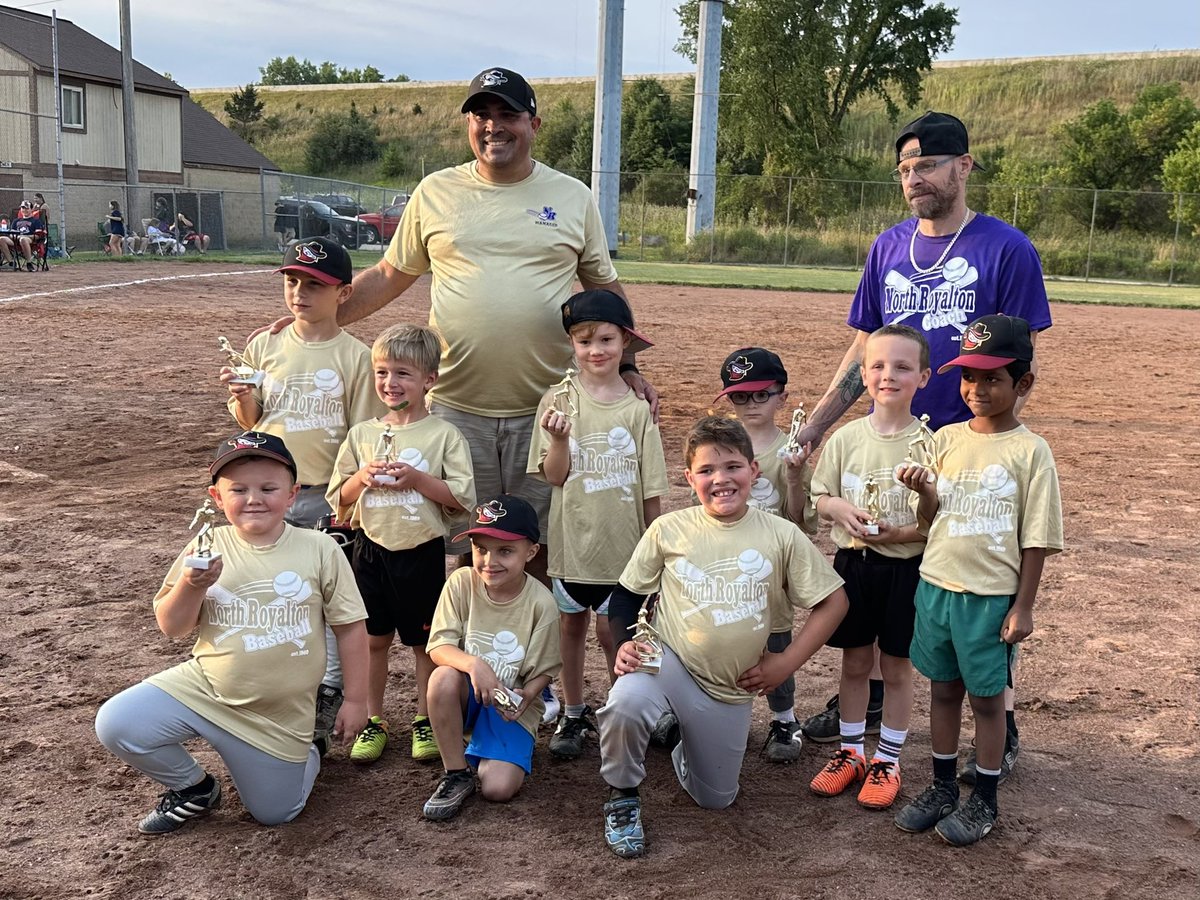 It was an honor to both coach and be the sponsor of my son Derek’s 5/6 Rookie Baseball team this season! I am so proud of our team, the grow of all of our players, and what a fun season we all had! Go Bandits! #Coaching #YouthSports #BaseballDad <a href="/RoyaltonNorth/">North Royalton Baseball Boosters</a>