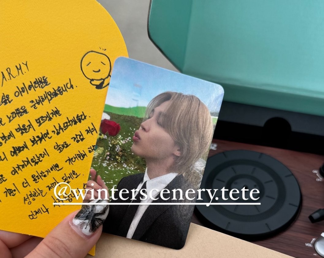 Jimin handwritten letter 😭 ------ 💌 🐥