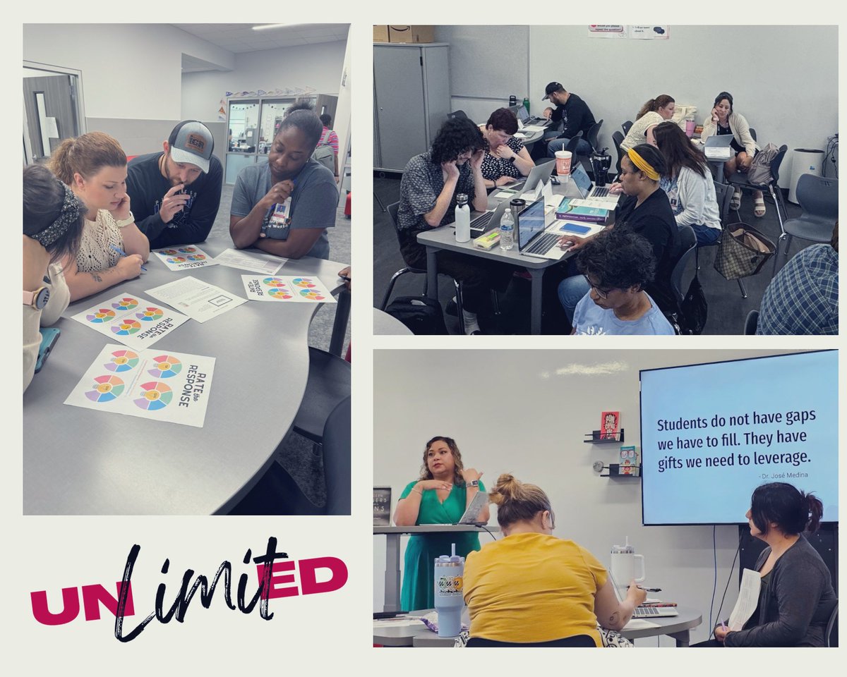 EspeHilts's tweet image. Great start to 2024-2025 with our ELAR new hires! Grateful I get to collaborate with our content areas to support our EBs! I channeled the little @JoseMedinaJr89 sitting on my shoulder. #languagefocused #secondaryELAR #knowthyimpact