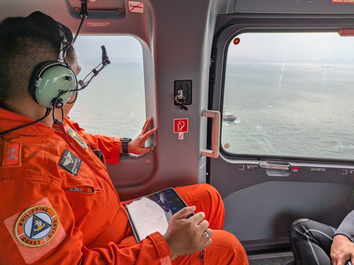 jerichozafra_'s tweet photo. CG Rear Admiral Balilo stated that 16 of the 17 crew members on board have been rescued, while search and rescue operations are still underway to locate the missing crew member. https://t.co/WgNN5en1dR