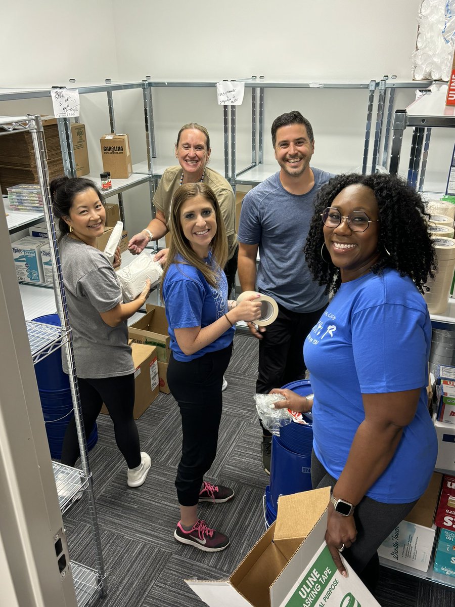 kaburch1981's tweet image. This is only 1/3 of the most amazing &amp;amp; dedicated team who works hard to make sure teachers &amp;amp; schools are equipped and supported w/ the BEST instructional materials &amp;amp; resources! Today was @PISDJacksonElem who got the ❤️ Science closet ready #DOScience