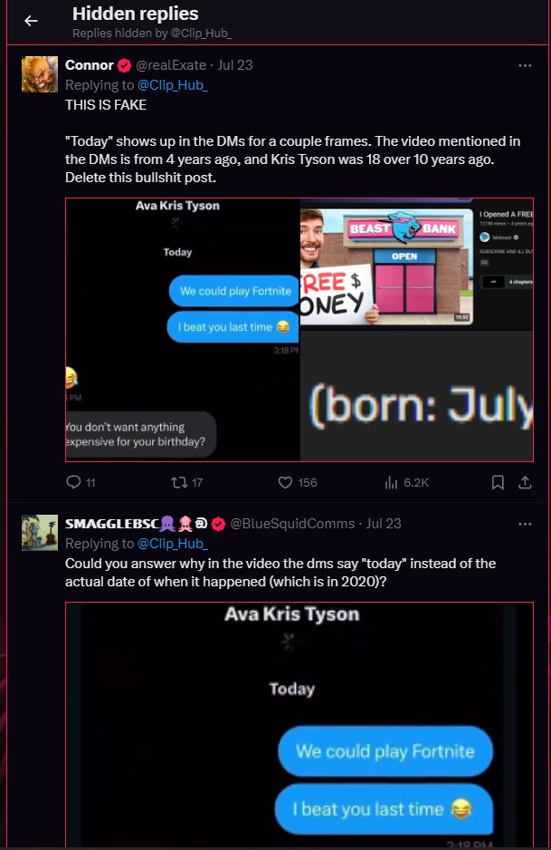 First found out about this on an <a href="/thealikoca/">Ali Koca</a> short, ate that up, only to find this post later. And is if the community notes weren't enough, this pos' hid replies proving that this evidence is suspect.

As a csa survivor, stop lying about this shit.