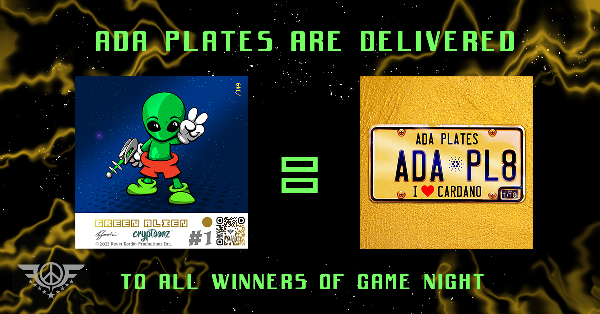 alienpeaceforce's tweet photo. Making good on a promise.
Better late than never.

Swept the floor a bit and delivered free Plates to all those who won as I said I would do.
Congrats to Wilson, Silver Surfer8966, @BigGanja0 , Golcnero, Ninaxx, @kilugyoNFT , and @Wolfgan04 !!

#Cardano https://t.co/qtcHY3z92L