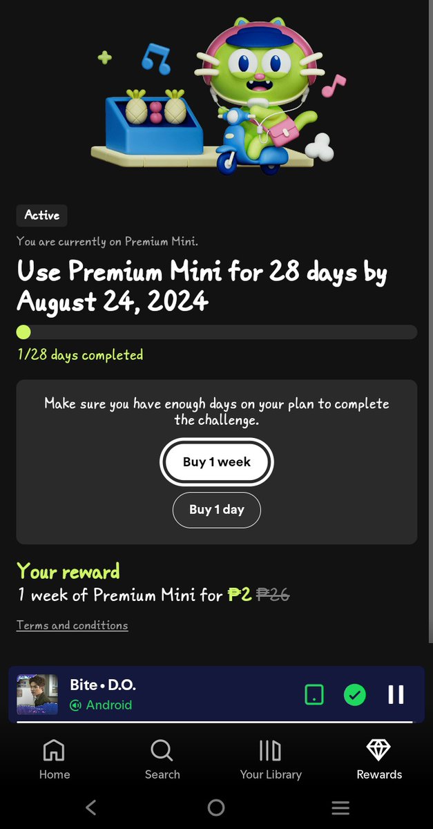 EXO_ForLife_365's tweet photo. Ako lang ba yung nag available nh 1week premium sa @Spotify pero may ads parin? It happened twice already. https://t.co/M3Bne9uqXL