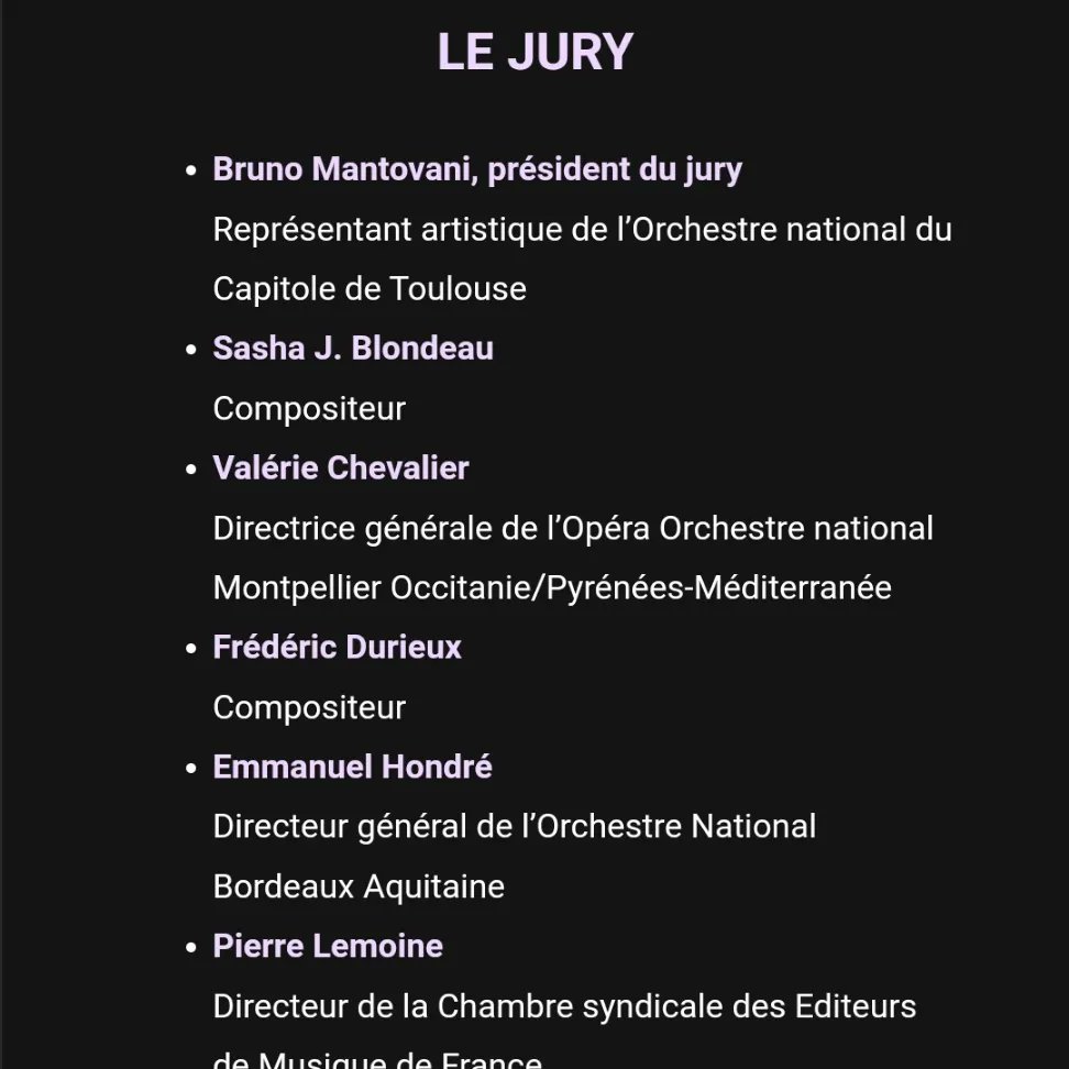 The programme is out and tickets are available for reservation (free). Friday September 13th, Toulouse, France. My work for chamber orchestra, Eos and Tithonus will be premiered. With thanks to the jury and the AFO #aforchestres  onct.toulouse.fr/agenda/finale-…