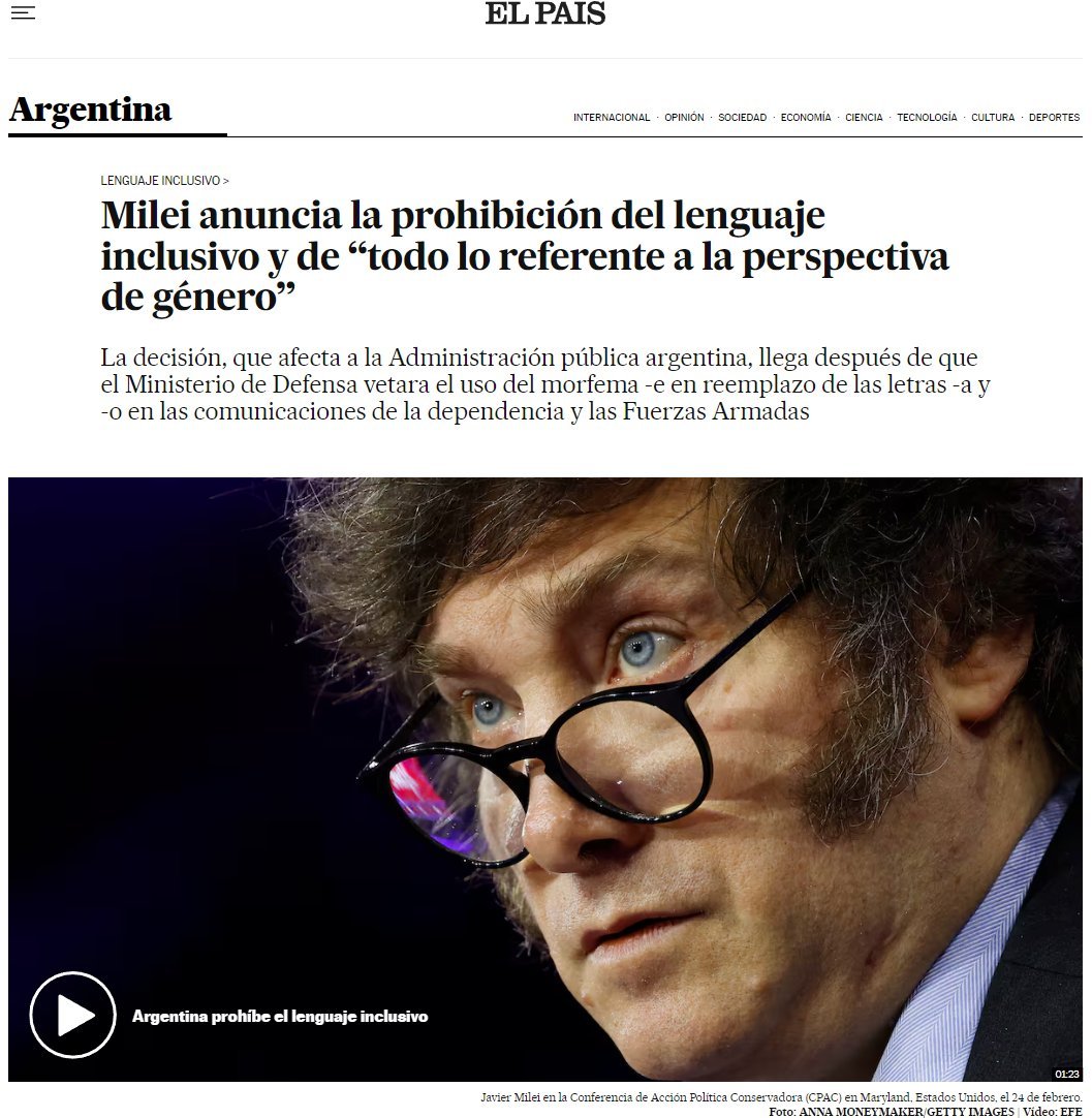 PepeLopez855's tweet photo. @estoesblender Rebord: Milei es globalista

Milei: es conservador rotunda y abiertamente anti: agenda 2030, ONU, WEF, indigenismo 🇬🇧, intervencionismo extranjero, ingeniería social y colonialismo cultural (feminismo, ideología d genero 🏳️‍🌈, ecologismo barato, etc..) c crean un enemigo imaginario https://t.co/y0MSES6P03