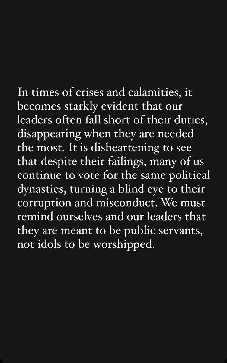 awesam18's tweet photo. Stop being a blind follower and hold our leaders accountable! #PiliinMoAngPilipinas #CarinaPH https://t.co/hlXpzW8icp