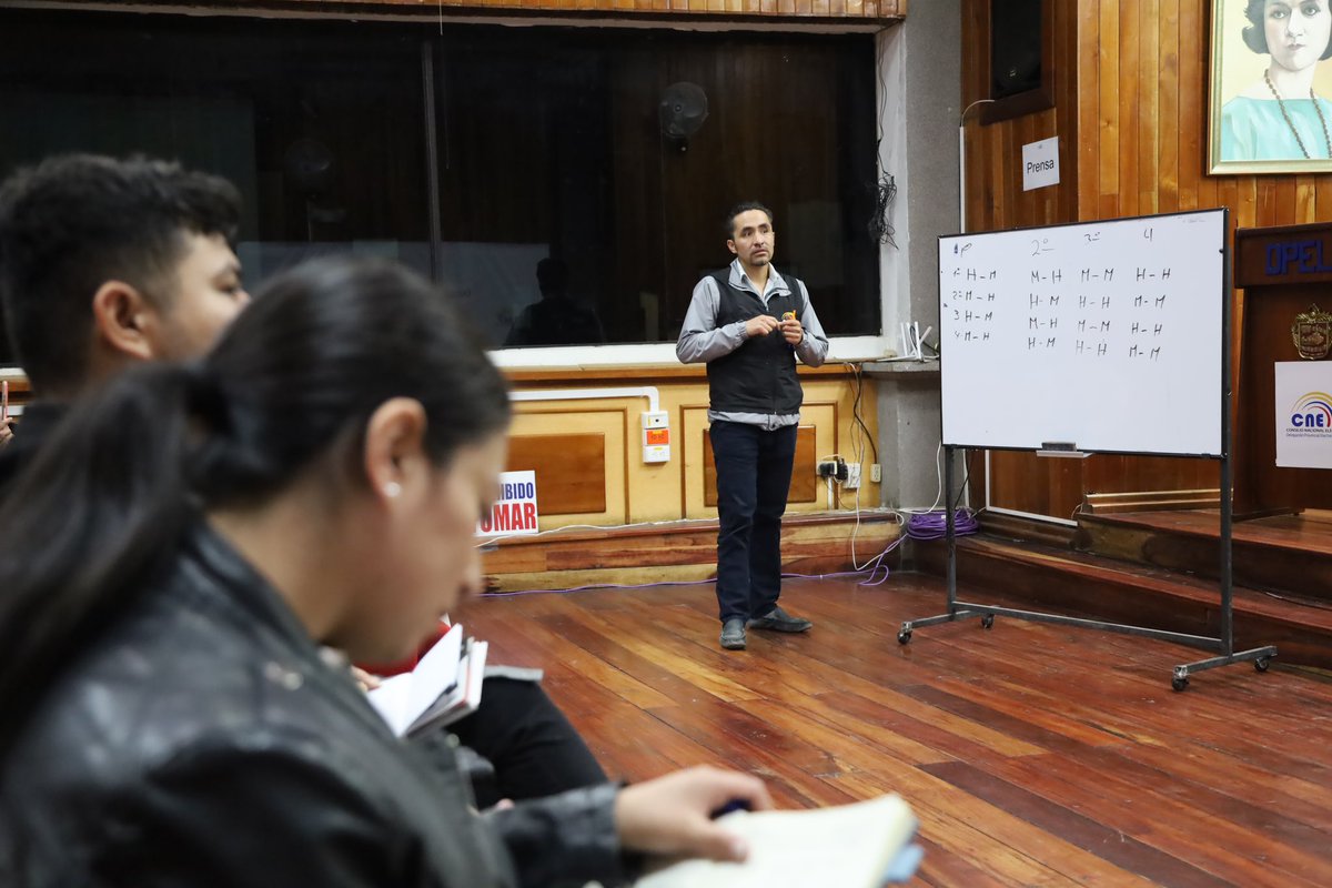 CNELoja's tweet photo. #CNEInforma | Representantes de las organizaciones políticas participaron del Taller Práctico para inscripción de candidaturas de las #Elecciones2025Ec 🗳️🇪🇨. https://t.co/UjokyhDZk4