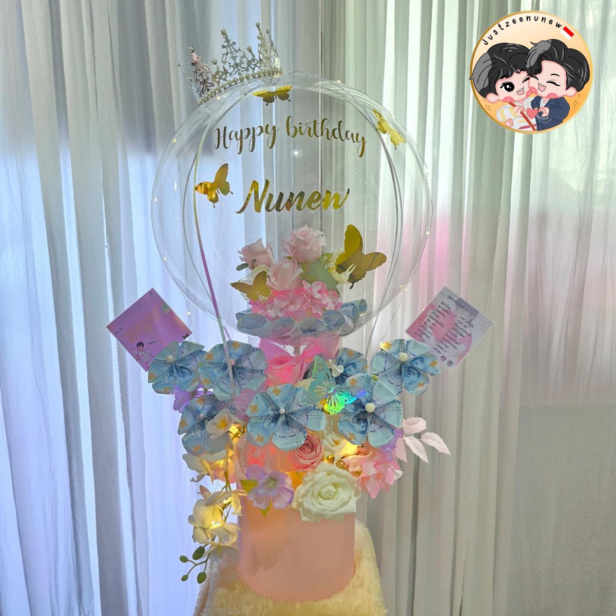 Justzeenunew18's tweet photo. HAPPY NUNEW’s DAY 🎂

ZeeNunew Indonesia fans present beautiful gift for our lovely @CwrNew, Today is the day you were brought into this world to be a blessing and inspiration to the people around you!
NuNew 23rd Birthday
#สุขสันต์วันเกิดนะนุนิว #NUNEW23rdBDproject #Nunew https://t.co/xmiyF0qAS3