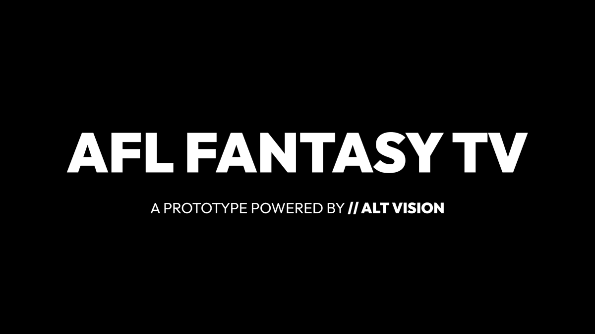altvisiontv's tweet photo. Attention @AFLFantasy coaches, we’ve created a prototype for AFL Fantasy TV and want your feedback.

Check out a couple of clips and take the short survey to tell us what you think:

🔗 https://t.co/InDPPrbXkv

Your feedback can help make AFL Fantasy TV a reality. https://t.co/NF4Npyp4Ug