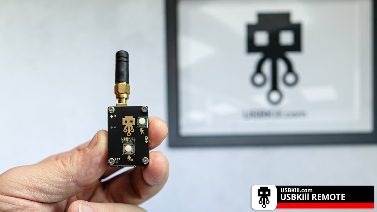 USBKill's tweet image. 💡 USBKill Remote: Revolutionize your testing with Bluetooth control. Precision from a distance! 📡🔬 l.usbkill.com/VAcCi 
#BluetoothControl #USBKillV4 #pentesting #infosec #hacking #pentester #DeviceTesting #USBKillRemote