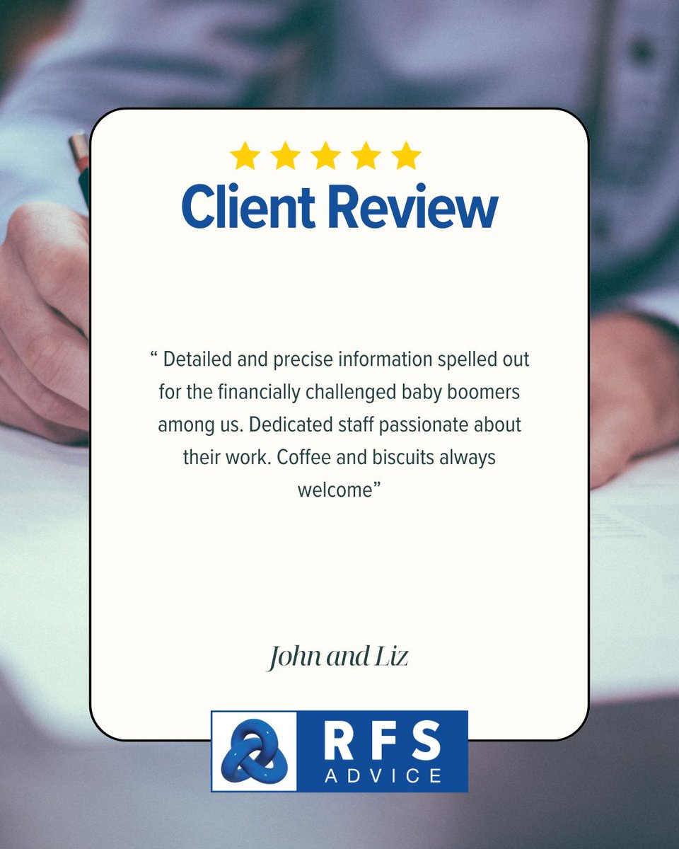 We're a bit late for "testimonial Tuesday" but we'll share these anyway. A couple of feedback form reviews from happy RFS clients...