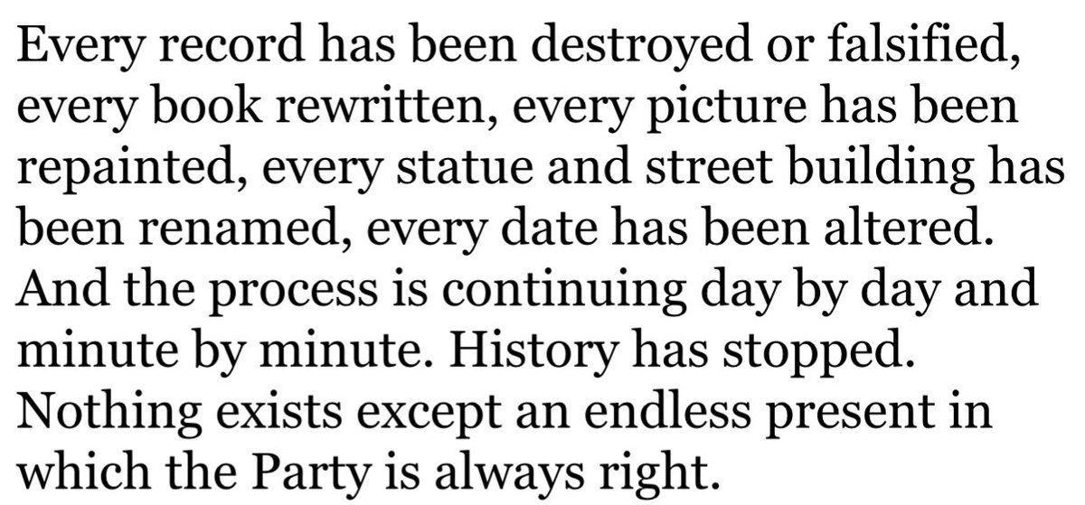 zarathustra5150's tweet photo. @newsbusters Orwell, 1984 https://t.co/lahkzSwBNt