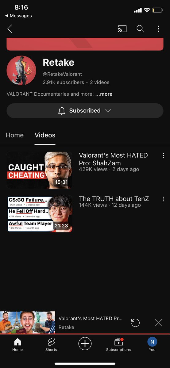 Vexian - YouTube Strategy tweet media